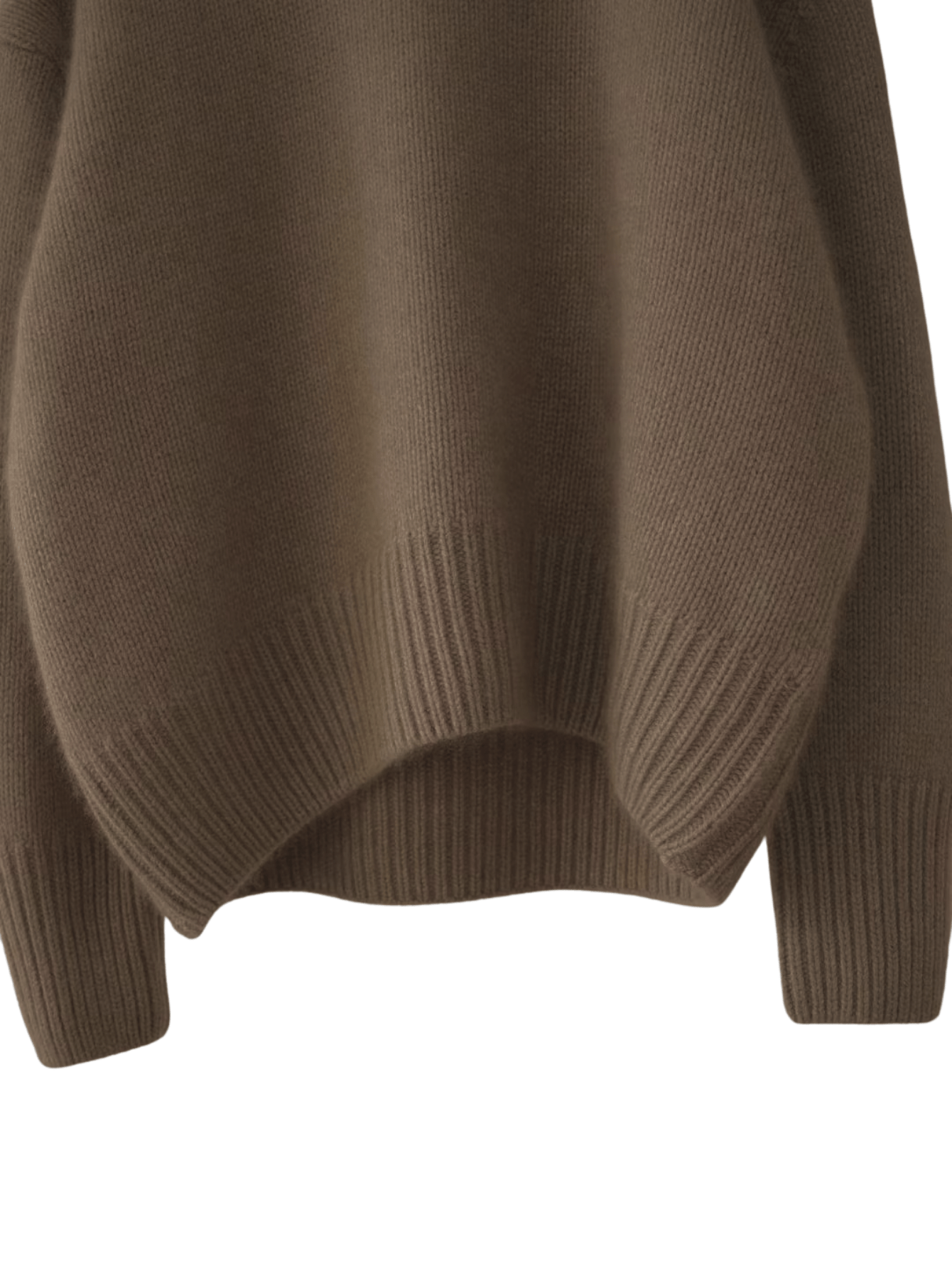 Kashmirtrøje med rullekrave - Feminique