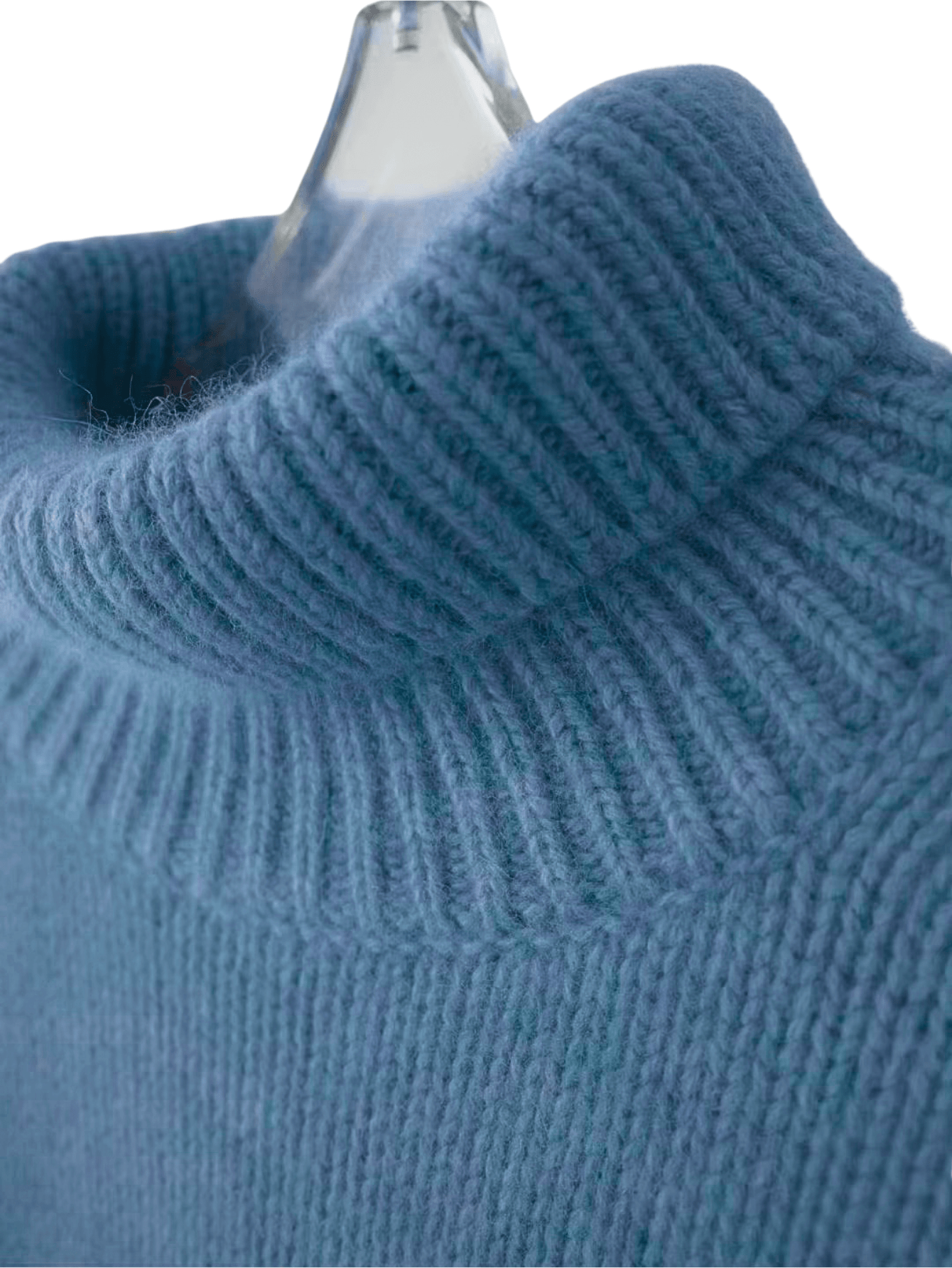 Kashmirtrøje med rullekrave - Feminique