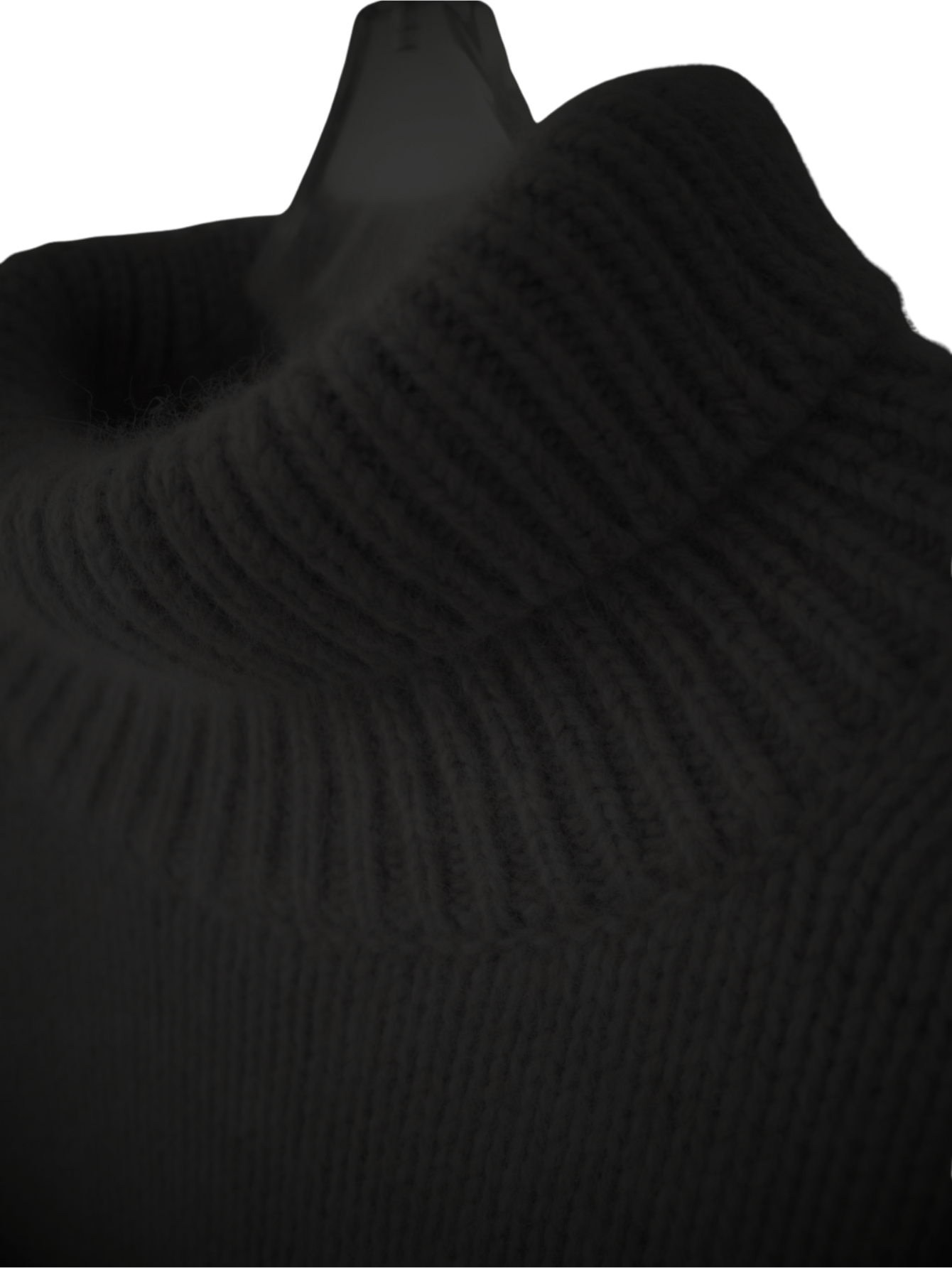 Kashmirtrøje med rullekrave - Feminique
