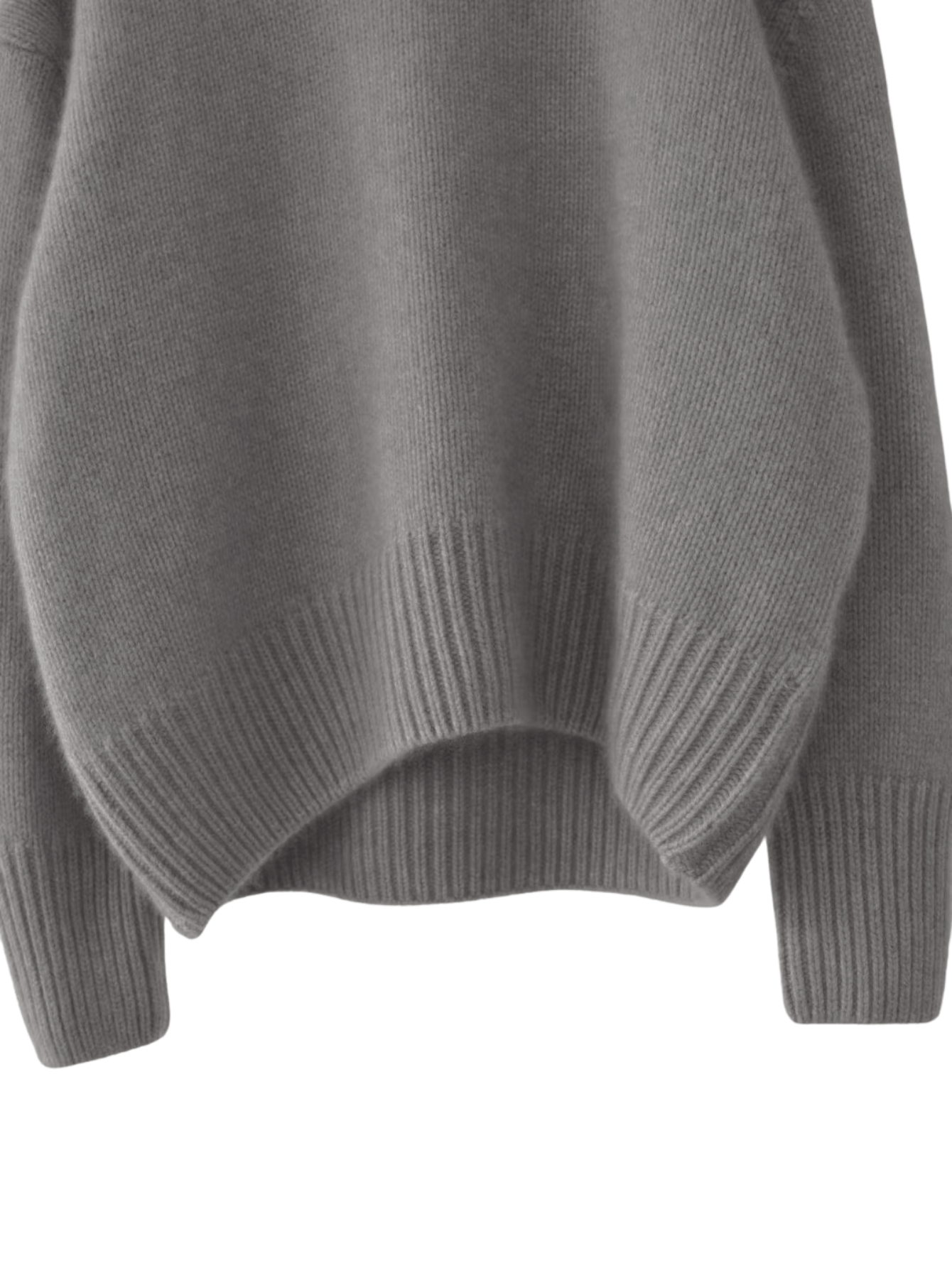 Kashmirtrøje med rullekrave - Feminique