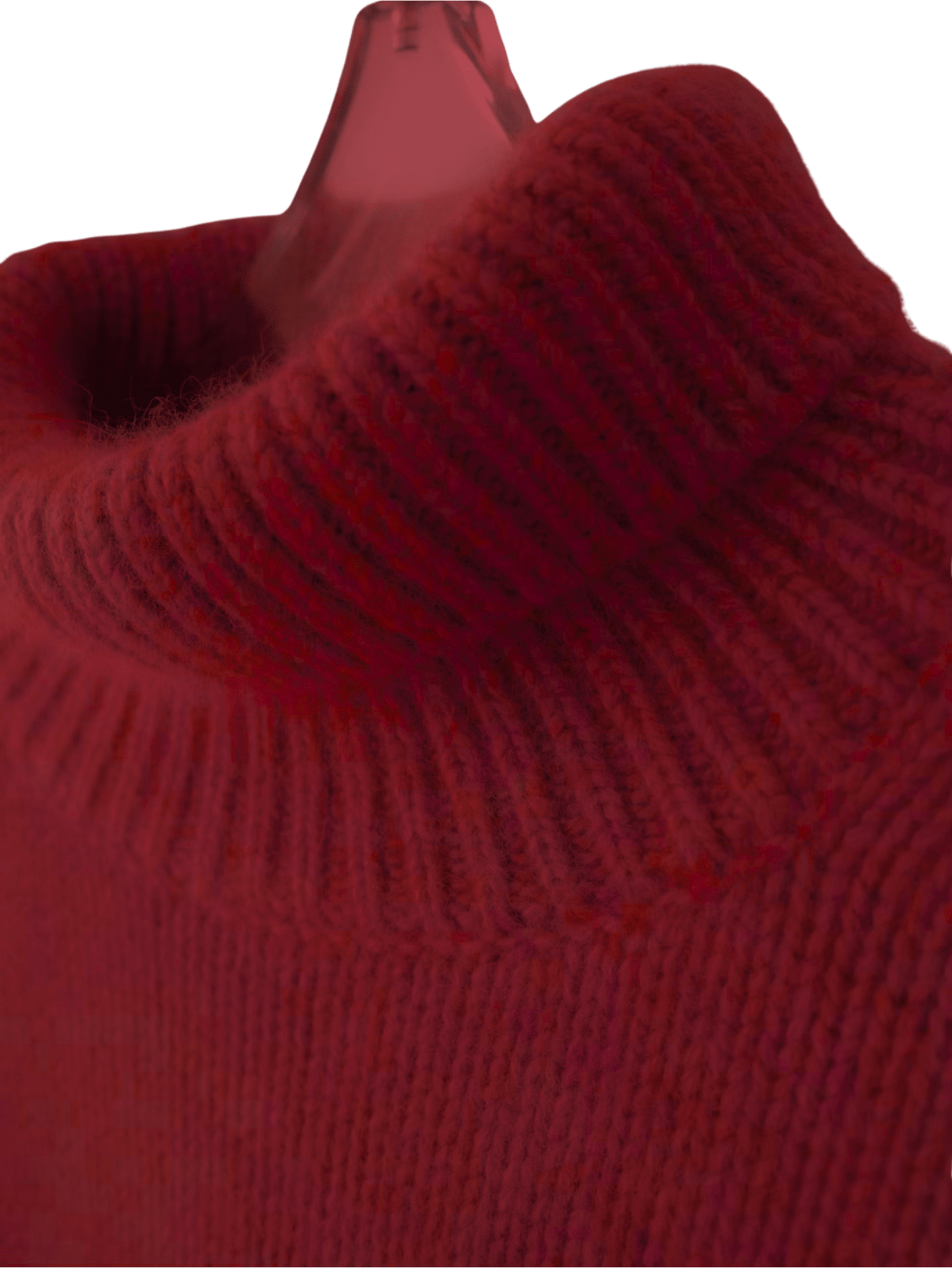 Kashmirtrøje med rullekrave - Feminique