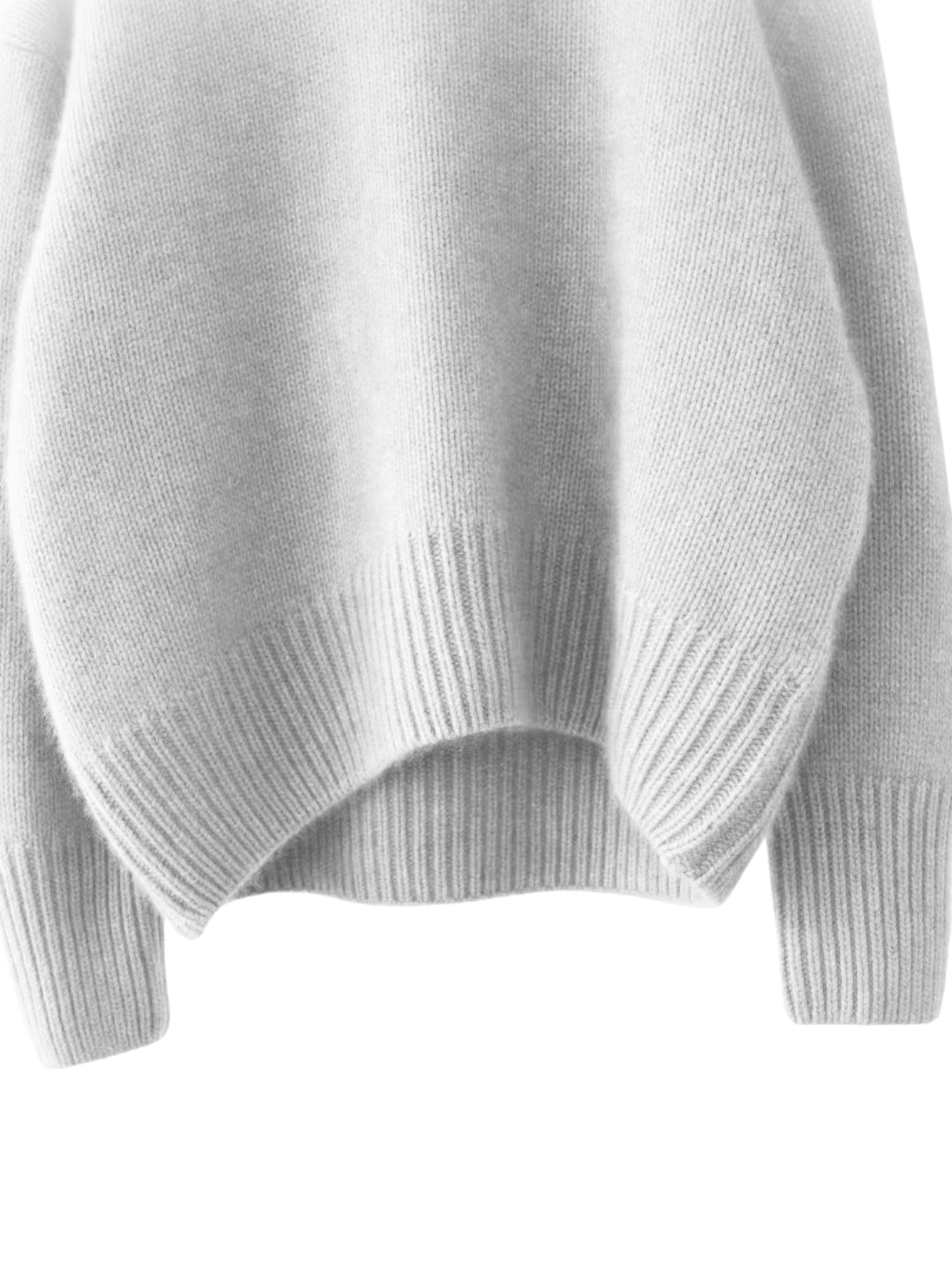 Kashmirtrøje med rullekrave - Feminique