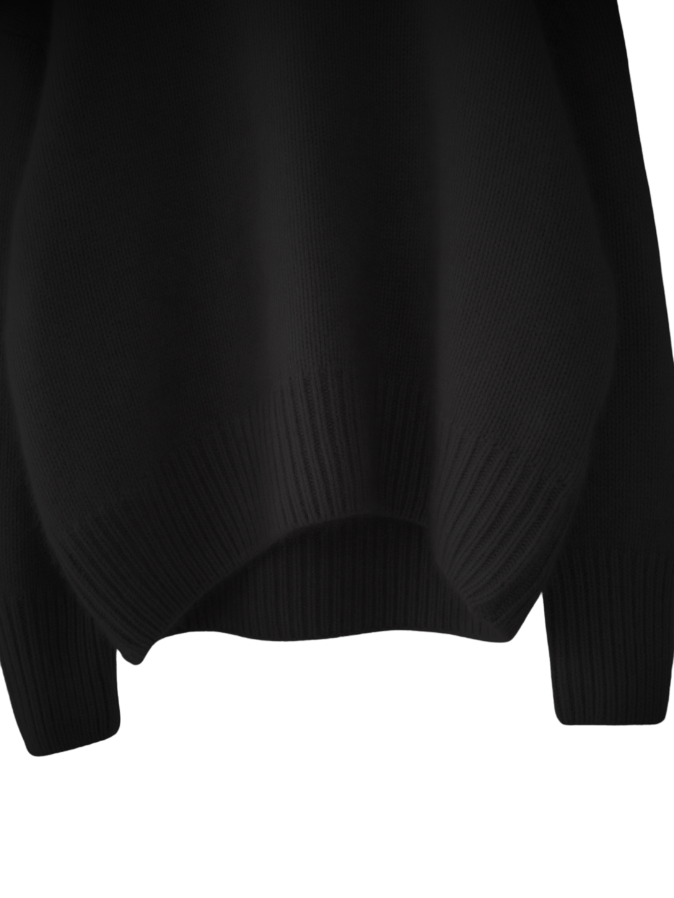 Kashmirtrøje med rullekrave - Feminique